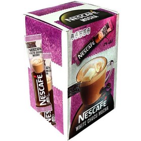 تصویر قهوه فوری موکا نسکافه با شکلات سفید Nescafe White Choco Mocha گرم 19 