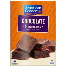 تصویر پودر کیک شکلاتی Brownie mix امریکن گاردن وزن 500 گرم 