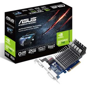 تصویر کارت گرافیک ایسوس مدل GEFORCE GT710 SL ظرفیت 2 گیگابایت GDDR3 ASUS GT710 2GB SL GDDR3 Graphic Card