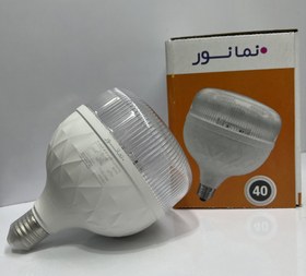 تصویر چراغ LED حبابدار شفاف 40 وات | مدل Clear40 | نمانور 