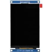 تصویر ماژول نمایشگر TFT تمام رنگ 4 اینچ دارای ارتباط SPI و چیپ درایور ST7796S 