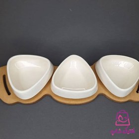 تصویر اردو خوری سرامیکی سه تایی 