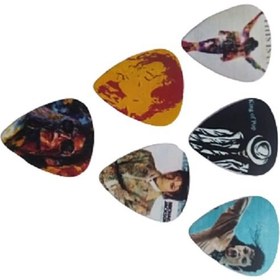 تصویر پیک گیتار مدل mickel jackson مجموعه 6 عددی 