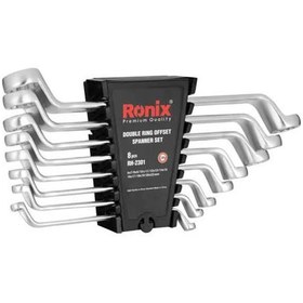 تصویر مجموعه 8 عددی آچار رینگ Ronix RH-2301 8Pcs Ring Offset Wrench Set