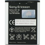 تصویر باتری اصلی گوشی سونی اریکسون P1i مدل BST-40 ا Battery Sony Ericsson P1i - BST-40 Battery Sony Ericsson P1i - BST-40