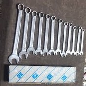 تصویر ست آچار یک سر تخت یک سر رینگ آتا ۱۲ عددی 