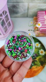 تصویر شن متالیک رنگ شده 