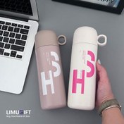 تصویر تراول ماگ HSCUP ظرفیت ۵۰۰ میلی‌لیتر با فنجان و عایق حرارتی ۶ ساعته رنگ نسکافه‌ای 