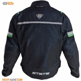 تصویر کاپشن موتور سواری تابستانی STATE مدل G10 STATE G10 model summer motorcycle jacket