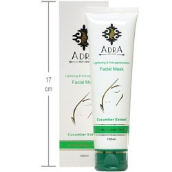 تصویر ماسک روشن کننده پوست صورت حاوی عصاره خیار Adra Adra Lightening And Anti Pigmentation Facial Mask with Cucumber Extract