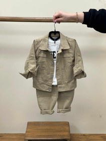 تصویر سه تیکه کتان ۱۸۱ 