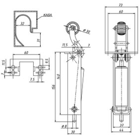 تصویر دیکتاتور درب آسانسور جان لیفت Elevator door dictator canLift