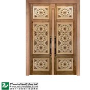 تصویر درب چوبی ورودی نمازخانه مدل TCG10 