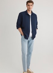 تصویر پیراهن آستین بلند مردانه M0211424-70497 آبی تیره پیراهن آستین بلند راسته مردانه | ماوی Mavi 25Y134000108 