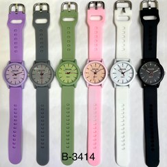 تصویر ساعت بولون دخترانه انالوگ B-34 - سفید / B_3414 B-34 analog girls watch