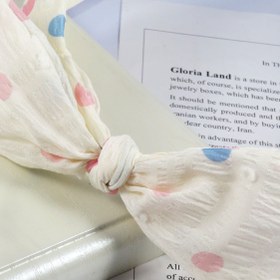 تصویر تل مو زنانه مدل پاپیون خال خال کد G_Lnd_462 