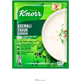 تصویر سوپ آماده خامه ای کنور طعم مرغ 65 گرم Knorr cream soup, chicken flavor, weight 65g