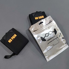 تصویر مچ بند بدنسازی چیاکو مدل NO PAIN NO GAIN بسته 2 عددی - زرد 