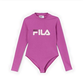 تصویر بلوز بادی ورزشی زنانه فیلا Fila Sport Lnflatable Long Sleeve ارغوانی 