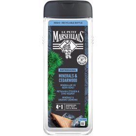 تصویر ژل و کرم دوش Le Petit Marseillais اورجینال خارجی 3574661353708 Men Minerals and Cedar Wood Shower Gel 400 ml 
