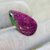 تصویر نگین روبى زئوسيت طبیعی سايز 27*15 ميلی‌متر 