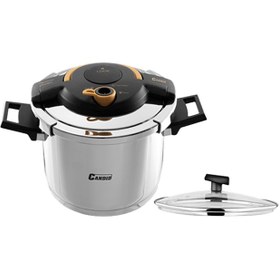 تصویر زودپز دودسته کاندید مدل هلیوس (6 لیتر) Candid Steel two-Handle Pressure-Cooker 6-Litres Helius Model