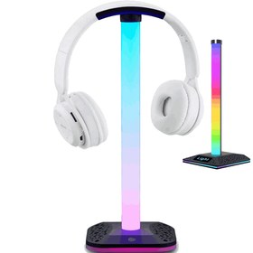 تصویر استند و پایه نگهدارنده هدست/هدفون گیمینگ RGB مدل T-20 GAMING RGB STAND