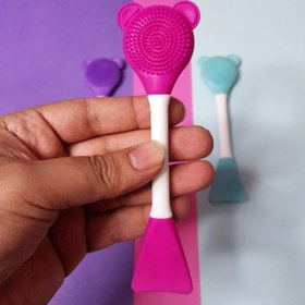 تصویر فیس براش دو طرفه خرسی Face brush