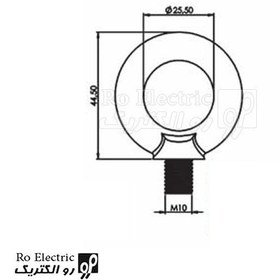 تصویر قلاب جرثقیل فورج M8-10-12-16 