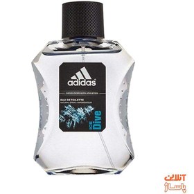 تصویر ادوتویلت مردانه آدیداس مدل Ice Dive حجم 100 میلی لیتر Adidas Ice Dive Eau De Toilette For Men 100ml