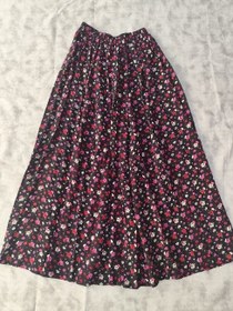 تصویر دامن نخی بلند 