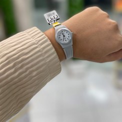 تصویر ساعت مچی - طوسی 