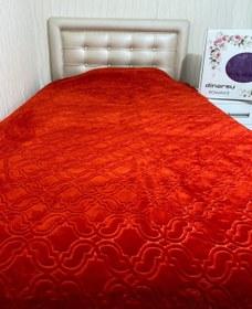 تصویر پتو دو نفره مخمل برجسته رومنس برند dinarsu Romance Embos Mink Double Blanket