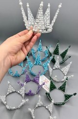 تصویر تاج پرنسسی مرواریدی بلند 