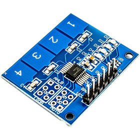 تصویر ماژول کی پد لمسی خازنی TTP224 ۴ تایی 