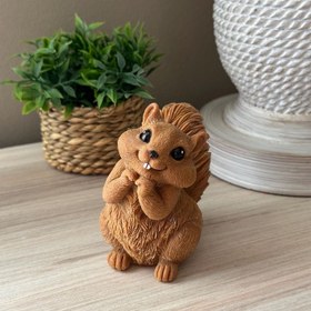 تصویر شمع سنجاب ۱۰ سانت پاییزی و یلدایی رها مال 