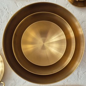 تصویر کاسه استیل طلایی 