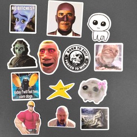 تصویر پک استیکر طرح میم 