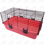 تصویر قفس سایز متوسط جوندگان مدل پیکو Pico Plastic Bottom Rabbit Cage Medium