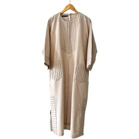 تصویر پیراهن لینن مدل کفتان 