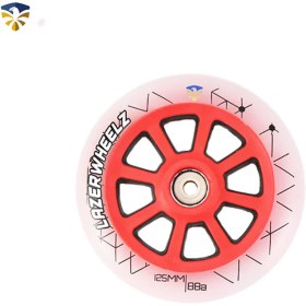 تصویر چرخ اسکیت چراغ دار فلایینگ ایگل مدل Flying Eagle Lazer Wheel 125mm LED 