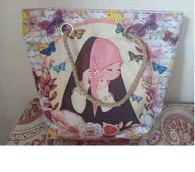 تصویر کیف .دختران‌محجبه . پارچه دیبا پشت فوم Bag