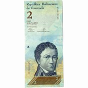 تصویر اسکناس 2 بولیوار 2012 جمهوری بولیواری - تک - UNC64 - ونزوئلا "Venezuela 2 Bolivares 2012 banknote - UNC64 - Bolivarian Republic"