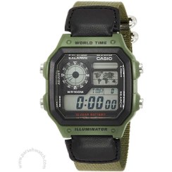 تصویر ساعت مچی دیجیتال مردانه کاسیو مدل AE-1200WHB-3B Casio AE-1200WHB-3BVDF Digital watch