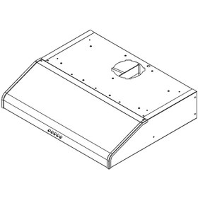 تصویر هود زیرکابینتی کن مدل 2100 مشکی سایز 