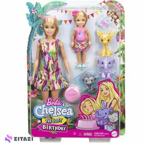 تصویر عروسک باربی جشن تولد در جنگل مدل Barbie and Chelsea Lost Birthday Playset with Animal - زمان ارسال 15 تا 20 روز کاری 