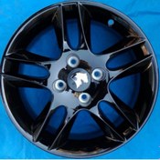 تصویر رینگ اسپرت سایز 14 پنج پر دوشاخ کد ال زد مشکی نیریز Wheel 14 Inch LZ BLACK