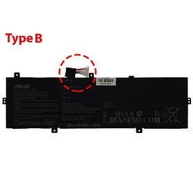 تصویر باتری اورجینال لپ تاپ ایسوس UX430UA پارت نامبر C31N1620 ASUS UX430UA C31N1620 Laptop Battery Original