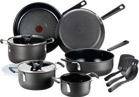 تصویر ست قابلمه و تابه 12 تکه نچسب تفال مدل T-fal Anodized cookware- ارسال 15 الی 20 روز کاری 