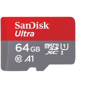 تصویر کارت حافظه microSDXC سن دیسک sandiskمدل Ultra کلاس 10 استاندارد UHS-I U1 سرعت 100MBps 533X ظرفیت 64 گیگابایت 